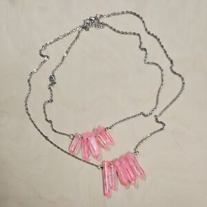 Pink Crystal Necklace